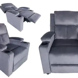 ✅Mueble reclinable con portador de vaso