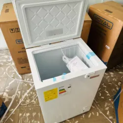 🟣Nevera Royal 3.5 Pies blanca con cerradura