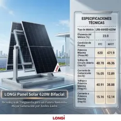 🔴Panel longi 620 WH bifacial