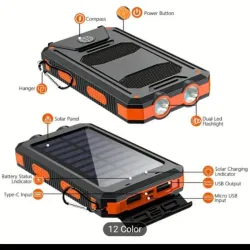 Power Bank 40 mil mAh con panel solar