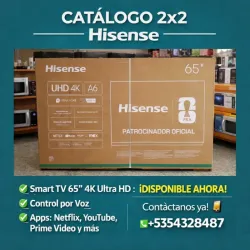 ⚪Smart TV Hisense 65 pulgadas 4k Ultra HD