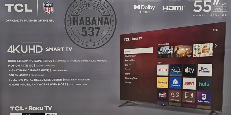 🖤Smart TV TCL 55 pulgadas Roku TV 