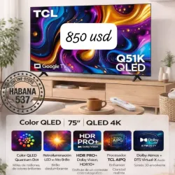 🖤Smart tv TCL 75 pulgadas QLED Q51K