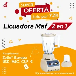 Súper batidora Maf 2 en 1 con moledor de especie 
