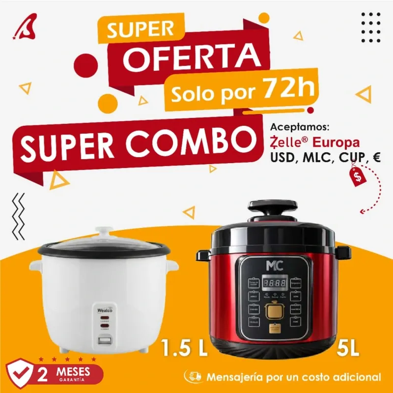 SÚPER COMBO olla Arrocera + olla Reina