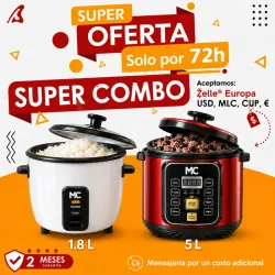 SÚPER COMBO Olla Reina 5 L + Olla Arrocera 1.8 L