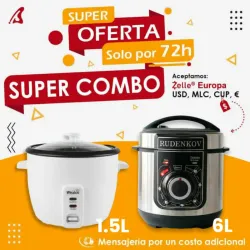 SÚPER COMBO olla reina 6 L + olla arrocera 1.5 L