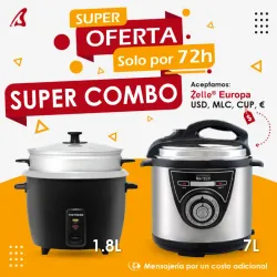 Super combo olla reina de 7 L y Olla arrocera 1.8L .