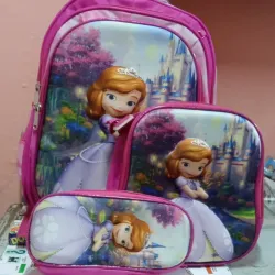 Combos de 3 piezas, mochila con luces, merendero térmico y caruchera