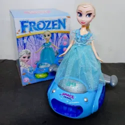 ❄️Elsa de Frozen sobre bote espacial. 🚀