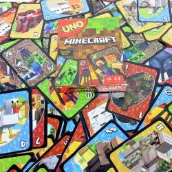 JUEGO CARTAS UNO CLÁSICA TEMÁTICA MINECRAFT
