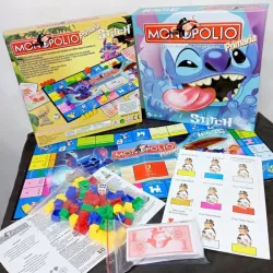 JUEGO MONOPOLY JUNIOR IMPORTADO TEMÁTICA STITCH💙
