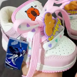 NIKE AIR FORCE ROSA CAPIBARA DOBLE CORDÓN