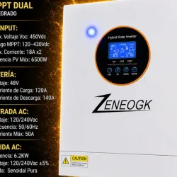 Inversor híbrido Zeneogk 48V 6kW