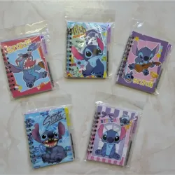 Agenditas con lapiceros temática de Stitch