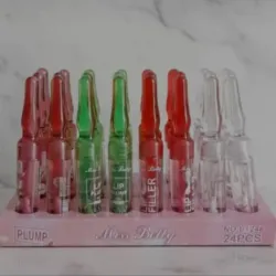 Brillos hinchalabios en forma de ámpula