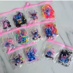 Carterita de ligas y pellizcos Stitch