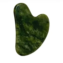 Guasha de cuarzo verde