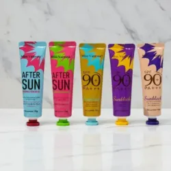 Juego de 3 Protectores Solares y 2 After Sun