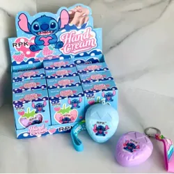 Llavero con crema de manos Stitch