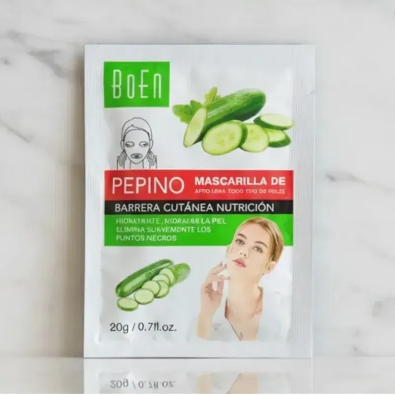 Mascarillas peel - off de pepino
