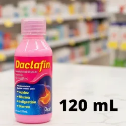 Daclafin(120ml)(Diarrea,Nauseas,Indigestion,acidez,estomacal,malestar estomacal)