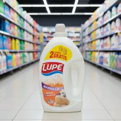 Detergente liquido para ropa marca lupe b 2,6L