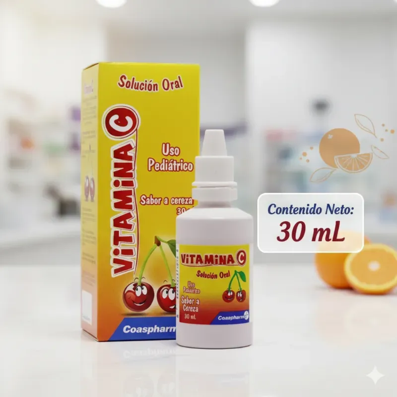 Vitamina c en suspension (sabor a cereza )30ml