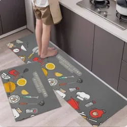 Juego de 2 alfombras de cocina