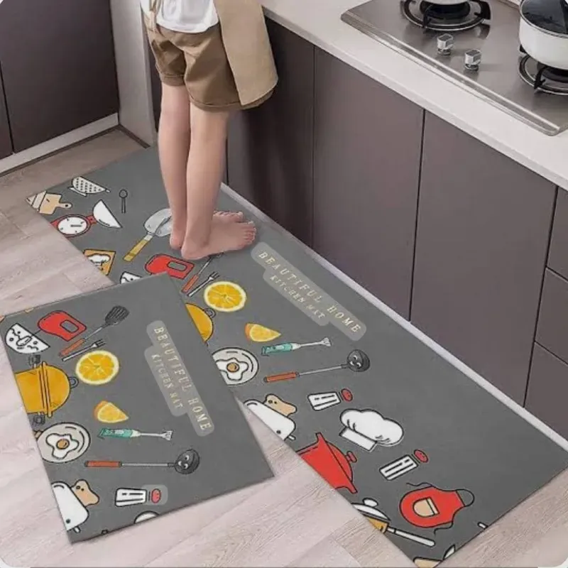 Juego de 2 alfombras de cocina