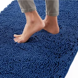 Alfombras de Chenilla azul oscuro