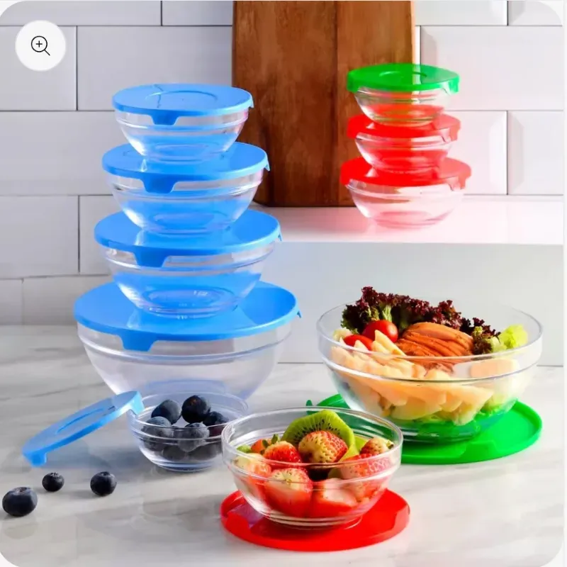 Juego de pozuelos de cristal 