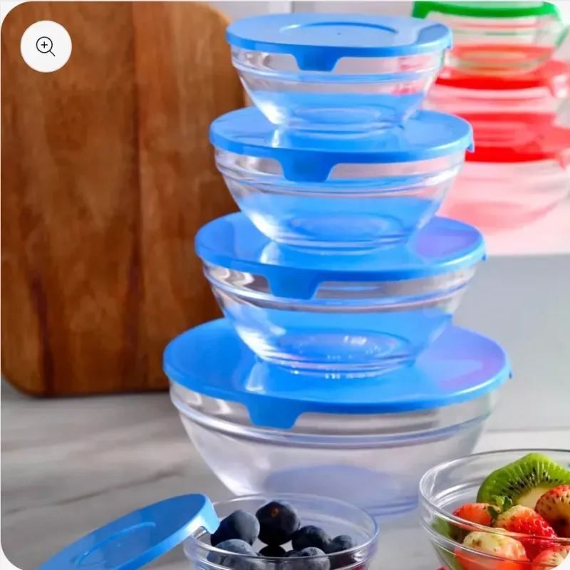 Juego de pozuelos de cristal 