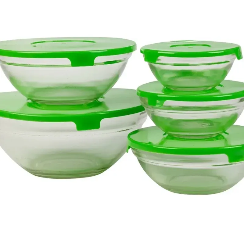 Juego de pozuelos  de cristal 