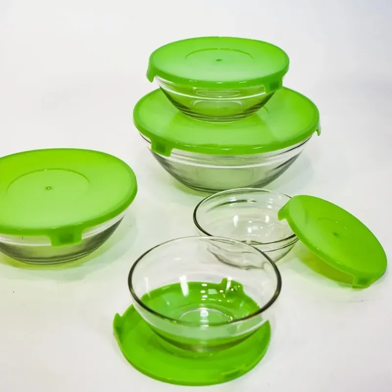 Juego de pozuelos  de cristal 