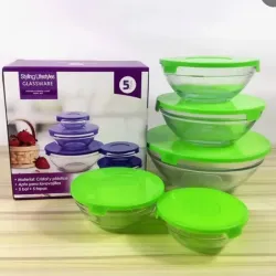 Juego de pozuelos  de cristal 