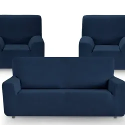 Cobertor liso para sofa 3+1+1