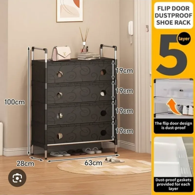 Zapatera de 4 niveles 