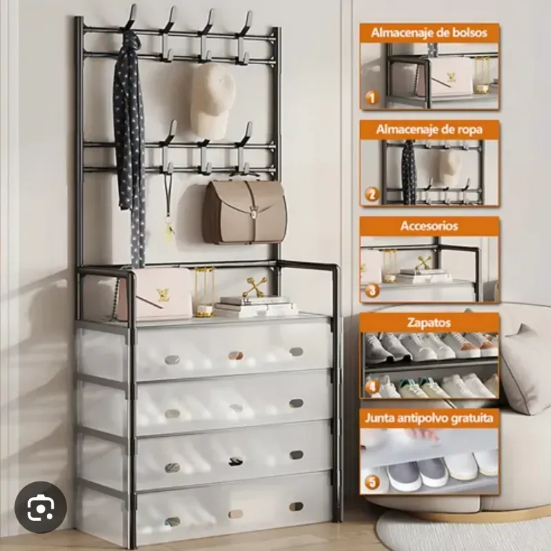 Zapateras y perchero 