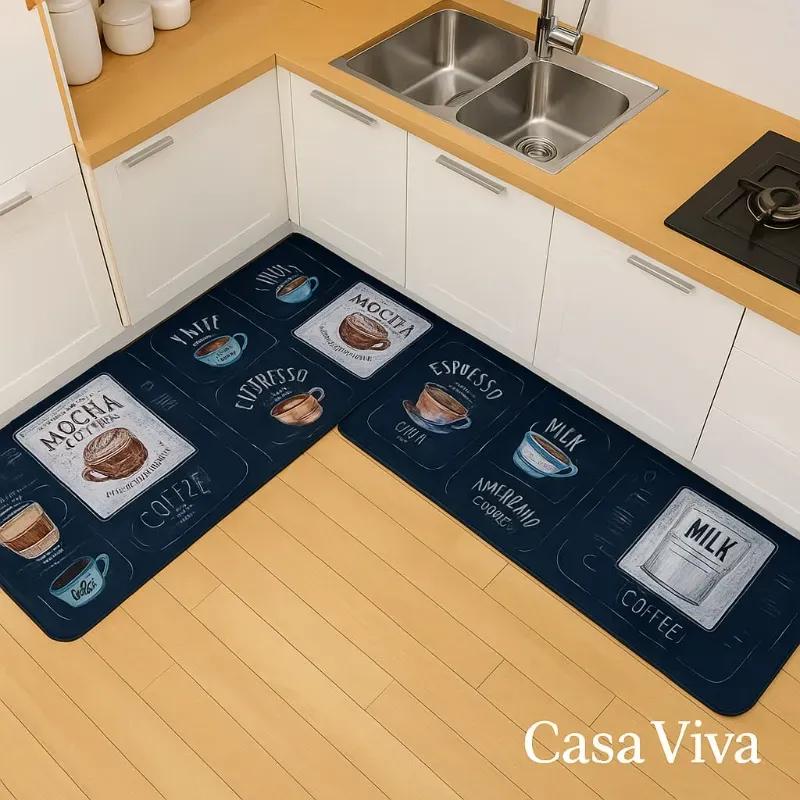 Juego de 2 alfombras de cocina