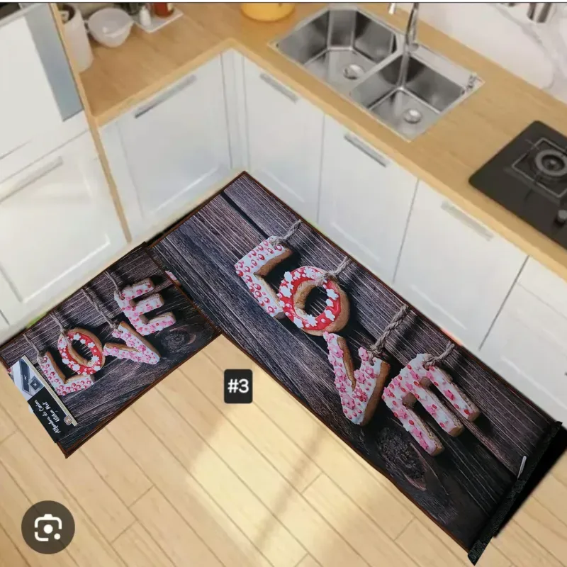 Juego de 2 alfombras de cocina