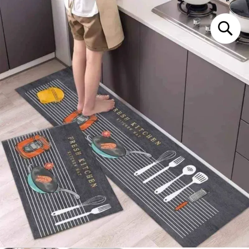 Juego de 2 alfombras de cocina