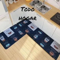 Set de 2 alfombras de cocina 