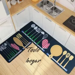 Set de 2 alfombras para cocina