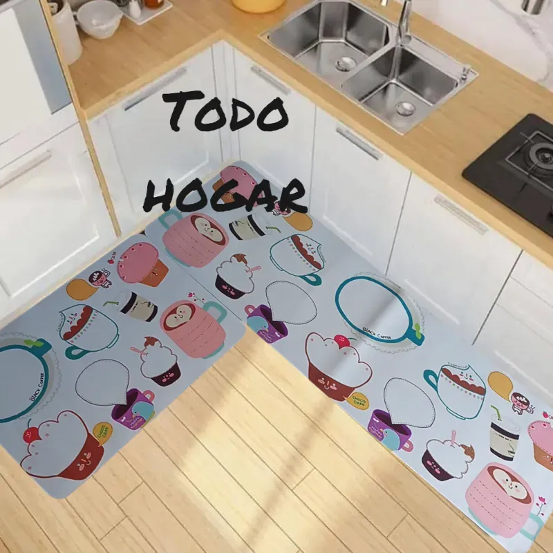 Set de dos alfombras de cocina 