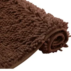 Alfombra de chenilla carmelita 
