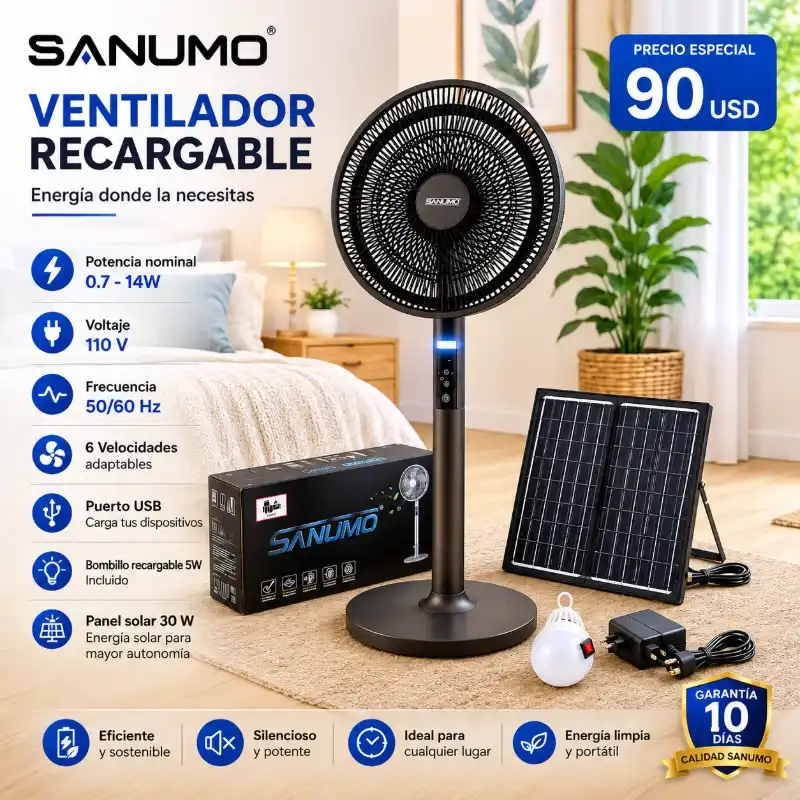 Ventilador Recargable