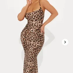 Vestido Estampado Leopardo Largo
