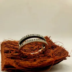 Anillo Doble con Piedras