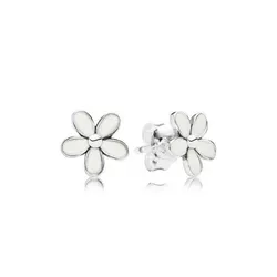 Aretes de Flor Blanca 